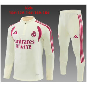 Kids Real Madrid Yellow Training Suit 2026/27