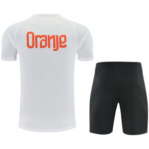 Mens Netherlands Short Training Suit White 2026-jerseyio