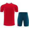 Mens Portugal Short Training Suit Red 2026-jerseyio