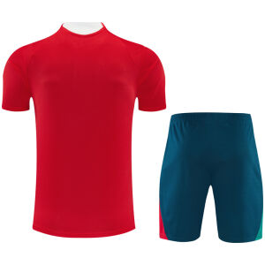 Mens Portugal Short Training Suit Red 2026-jerseyio