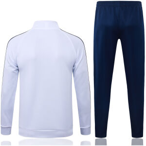 Mens Real Madrid Jacket + Pants Training Suit White 2026/27-jerseyio