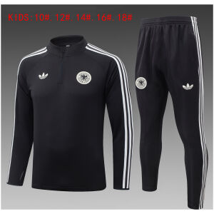 Kids Germany Dark Grey Training Suit 2026 Kids Germany Dark Grey Training Suit 2026