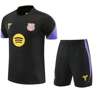 Mens Barcelona Short Black Training Suit 2026/27