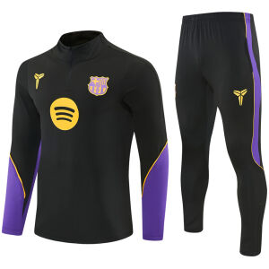 Mens Barcelona Training Suit Black 2026/27-jerseyio