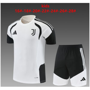 Kids Juventus Short Training Suit White 2026/27-jerseyio