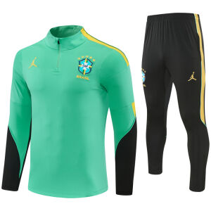 Mens Brazil x Jordan Training Suit Light Green 2026-jerseyio Mens Brazil x Jordan Training Suit Light Green 2026-jerseyio