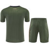 Mens Bayern Munich Short Training Suit Green 2025/26-jerseyio