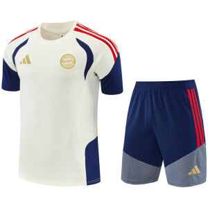 Mens Bayern Munich Short Cream Training Suit 2026/27 Mens Bayern Munich Short Cream Training Suit 2026/27
