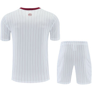 Mens Arsenal Short Training Suit White 2025/26-jerseyio