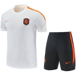 Mens Netherlands Short Training Suit White 2026-jerseyio Mens Netherlands Short Training Suit White 2026-jerseyio