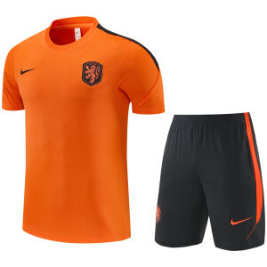 Mens Netherlands Short Training Suit Orange 2026-jerseyio