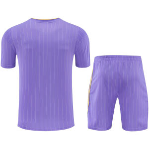 Mens Manchester United Short Training Suit Purple 2025/26-jerseyio