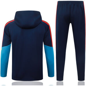 Mens Spain Navy Hoodie Jacket + Pants Training Suit 2026
