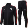 Mens Manchester United Jacket + Pants Training Suit Black II 2026/27-jerseyio