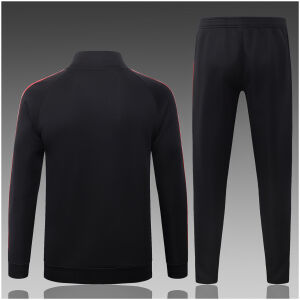 Kids Manchester United Jacket + Pants Training Suit Black II 2026/27-jerseyio