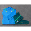 Kids Brazil Jacket + Pants Training Suit Blue 2026-jerseyio