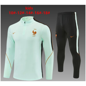 Kids France Light Green Training Suit 2026 Kids France Light Green Training Suit 2026