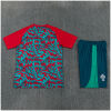 Kids Portugal Short Training Suit Red Pattern 2026-jerseyio