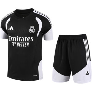Mens Real Madrid Short Black Training Suit 2026/27