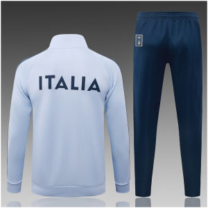 Kids Italy Light Blue Jacket + Pants Training Suit 2026