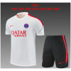 Kids PSG Short Training Suit White 2026/27-jerseyio