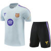 Mens Barcelona Short Light Grey Training Suit 2026/27