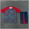 Kids Portugal Short Training Suit Red Pattern 2026-jerseyio