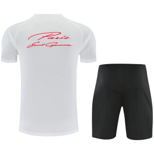 Mens PSG Short Training Suit White 2026/27-jerseyio