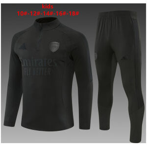 Kids Arsenal Black Training Suit 2026/27