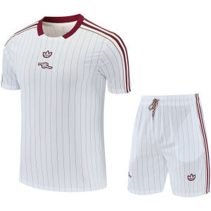 Mens Arsenal Short Training Suit White 2025/26-jerseyio