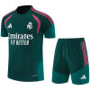 Mens Real Madrid Short Training Suit Dark Green 2026/27-jerseyio