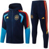 Mens Spain Navy Hoodie Jacket + Pants Training Suit 2026