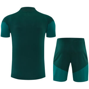 Mens Real Madrid Short Training Suit Dark Green 2026/27-jerseyio
