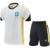 Mens Brazil Short Training Suit Jordan White 2026-jerseyio