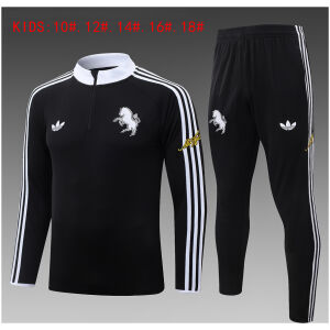 Kids Juventus Black Training Suit 2026/27