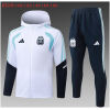 Kids Argentina White Hoodie Jacket + Pants Training Suit 2026