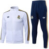 Mens Real Madrid Jacket + Pants Training Suit White 2026/27