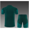 Kids Real Madrid Short Training Suit Dark Green 2026/27-jerseyio