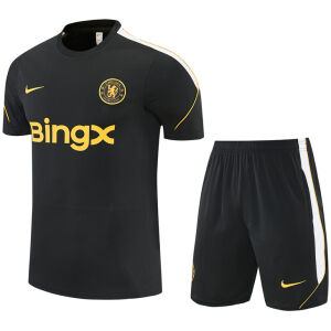 Mens Chelsea Short Training Suit Black 2026/27-jerseyio