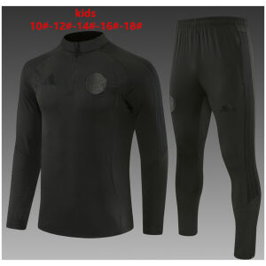 Kids Manchester United Black Training Suit 2026/27