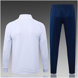 Kids Real Madrid Jacket + Pants Suit White 2026/27-jerseyio