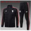 Kids Manchester United Jacket + Pants Training Suit Black II 2026/27-jerseyio
