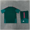 Kids Real Madrid Short Training Suit Dark Green 2026/27-jerseyio