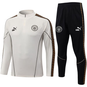 Mens Manchester City Training Suit Cream 2026/27-jerseyio