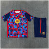 Kids Barcelona Short Training Suit Red – Blue 2026/27-jerseyio