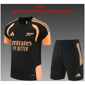 Kids Arsenal Short Training Suit Black 2026/27-jerseyio