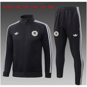 Kids Germany Black Jacket + Pants Training Suit 2026 Kids Germany Black Jacket + Pants Training Suit 2026