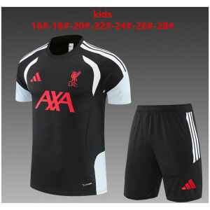 Kids Liverpool Short Black Training Suit 2026/27