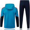Mens Spain Aqua Blue Hoodie Jacket + Pants Training Suit 2026