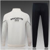 Kids Manchester City Jacket + Pants Training Suit Cream 2026/27-jerseyio